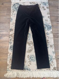 RALPH LAUREN BLACK VELVET PANTS (8)