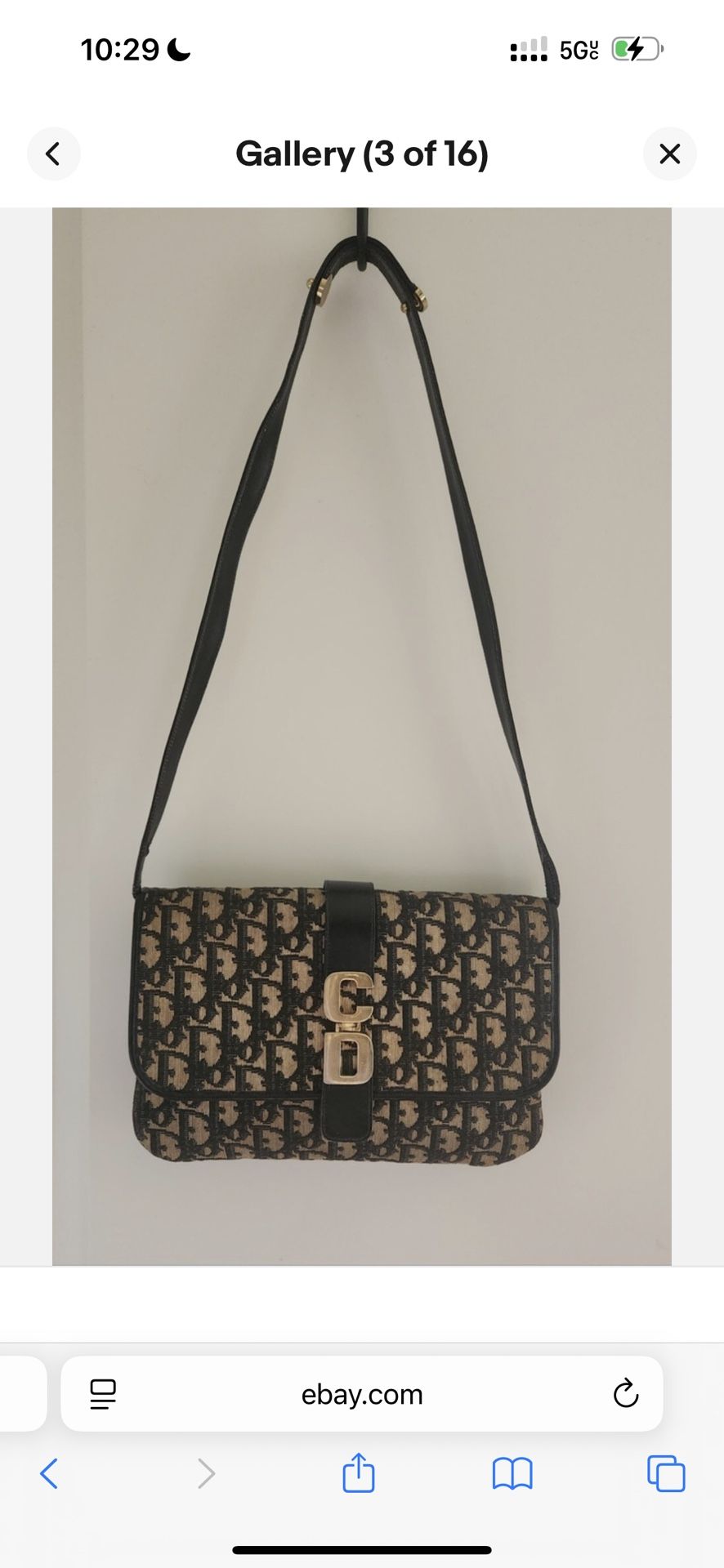 LIKE NEW CHRISTIAN DIOR- OBLIQUE JACQUARD 30 MONTAIGNE SHOULDER BAG