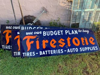 Vintage Firestone signs