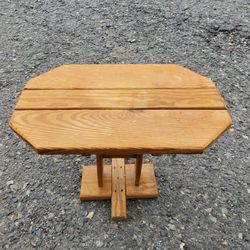 Outdoor Wooden Patio Side Table