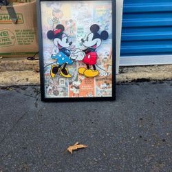 Mickey and Minnie Photo with frame
