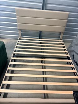 Wayfair Beige Queen Size Bed Frame