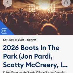 2 Jon Pardi Tickets $250