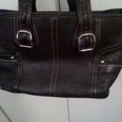 Fossil Black Breaded Purse 