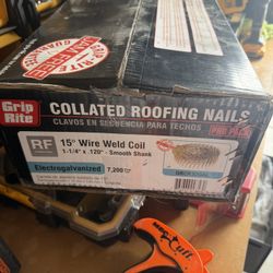 7,200 Grip Rite Roofing Nails 1-1/4”