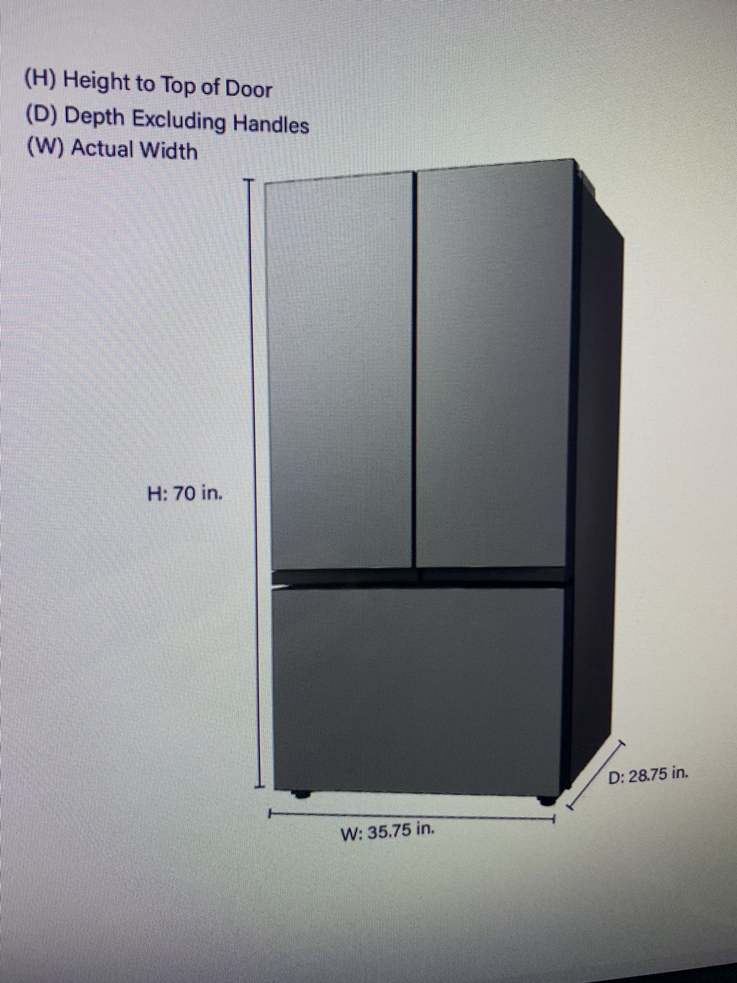 Samsung Refrigerator New In The Box