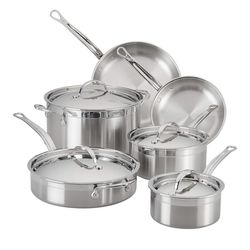 NEW! Hestan - ProBond Collection - Professional Clad Stainless Steel 10-Piece Ultimate Cookware Set, Induction Cooktop Compatible