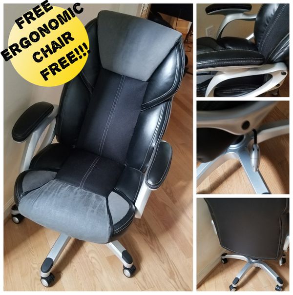 Free Ergonomic Desk Chair With Ikea Desk For Sale In Hillsborough