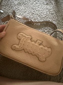 Juicy Couture Beige Embossed Crossbody Bag