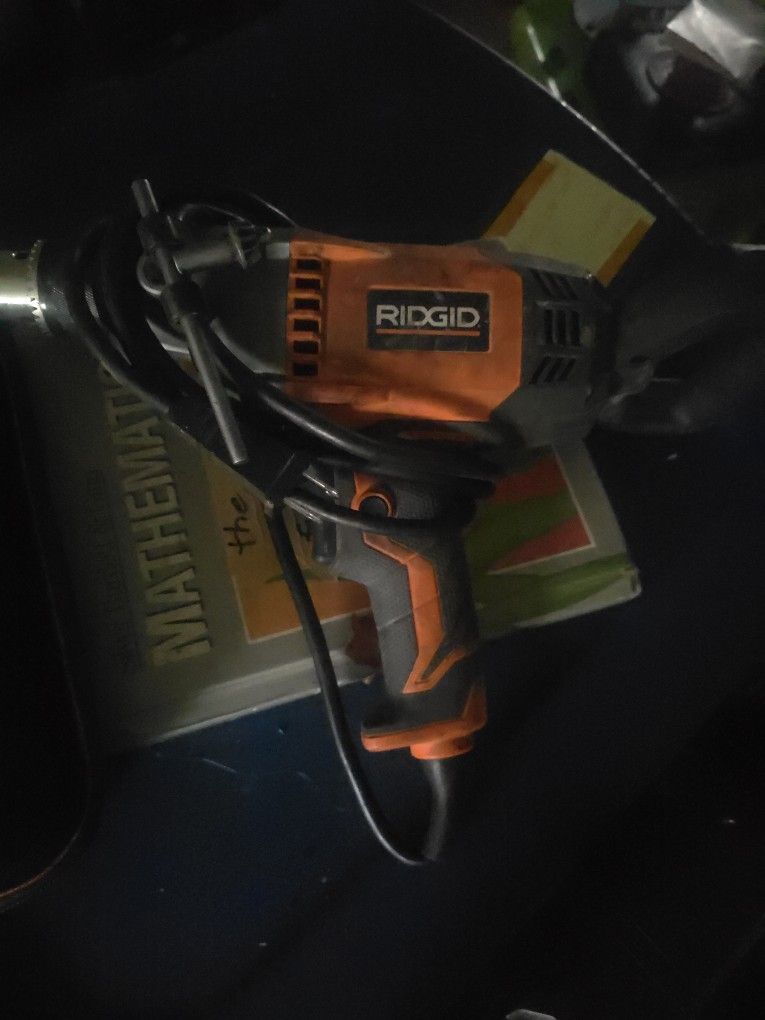 RIDGID R7122 Spade Handle Mud Mixer, 9 Amp, 1/2