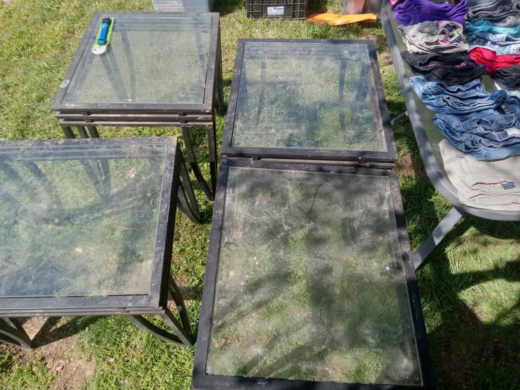 Glass Top End Tables