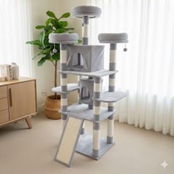 NEW Extra Large Cat Tree 69” Tall Cat Tower Scratcher Post Cat Play House