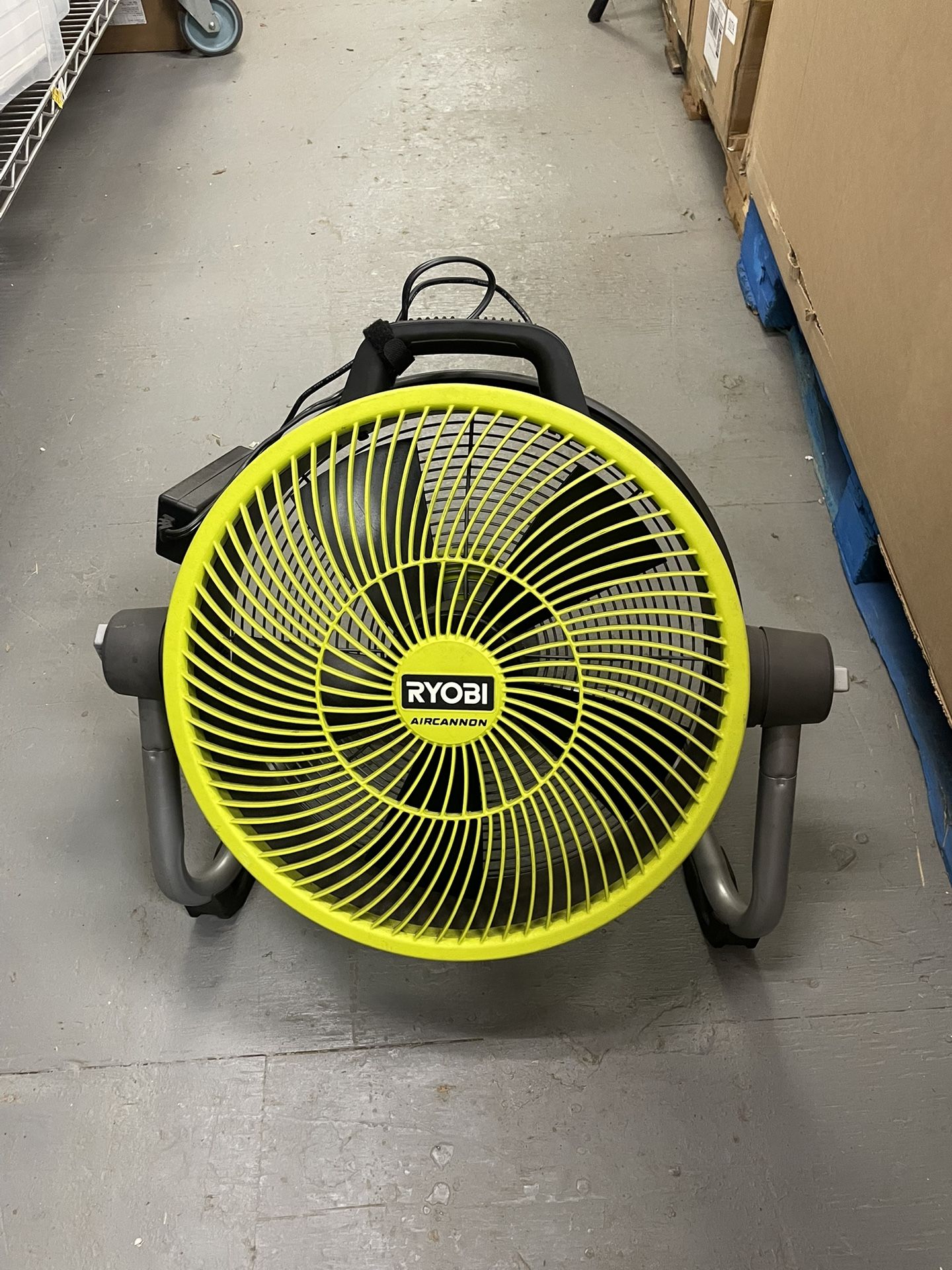 Ryobi 18V/AC Hybrid Air Cannon Fan - Heavy Duty - $100