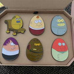 2 packages of  FUTURAMA Farm fresh eggs pins