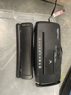 Document shredder and hole puncher