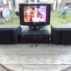 200 WATTS KLH STEREO RECEIVER/BOSE SPEAKERS/16" HAIER TV $300 FINAL PRICE 