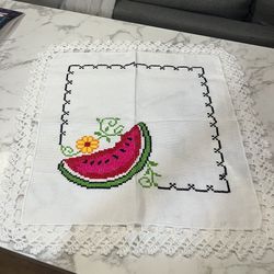 Crosstitch Tortilla Warmer/Servilleta Bordada