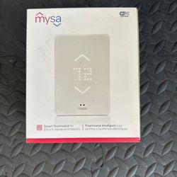 White MySa smart thermostat for electric baseboard heaters