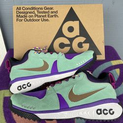 Nike ACG Dog Mountain 'Emerald Rise' Hiking Shoes Men's 9.5 dusty cactus