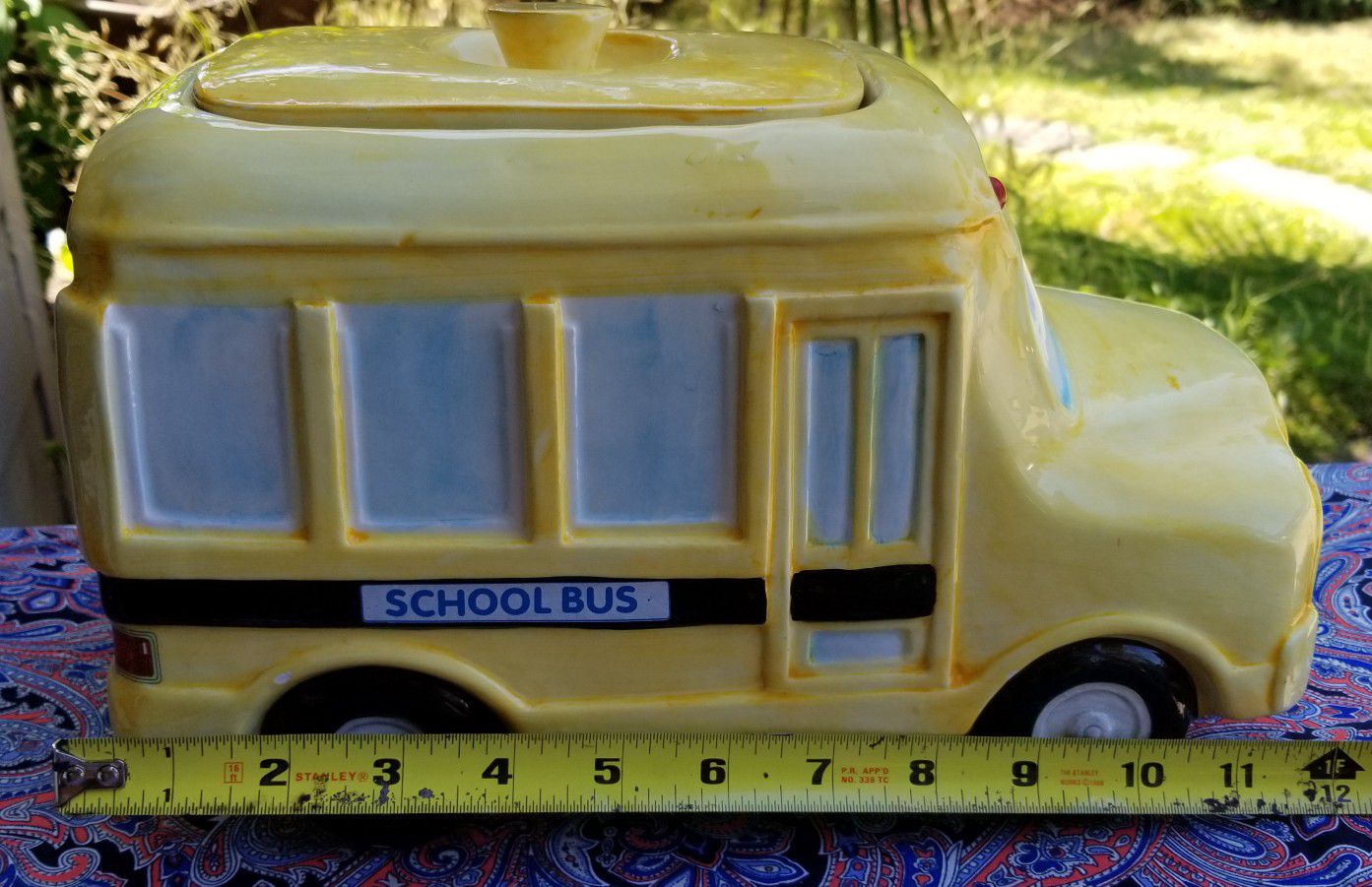 Large School Bus Cookie Jar