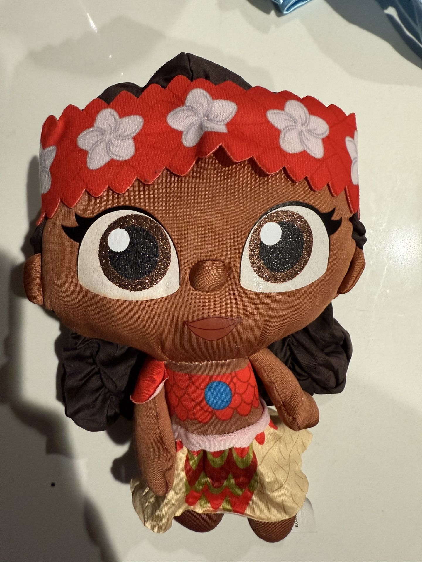 Disney Doorables Puffables Plush Moana 10 in Collectible Glittery Eyes