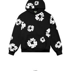 Denim Tear Black And White Hoodie