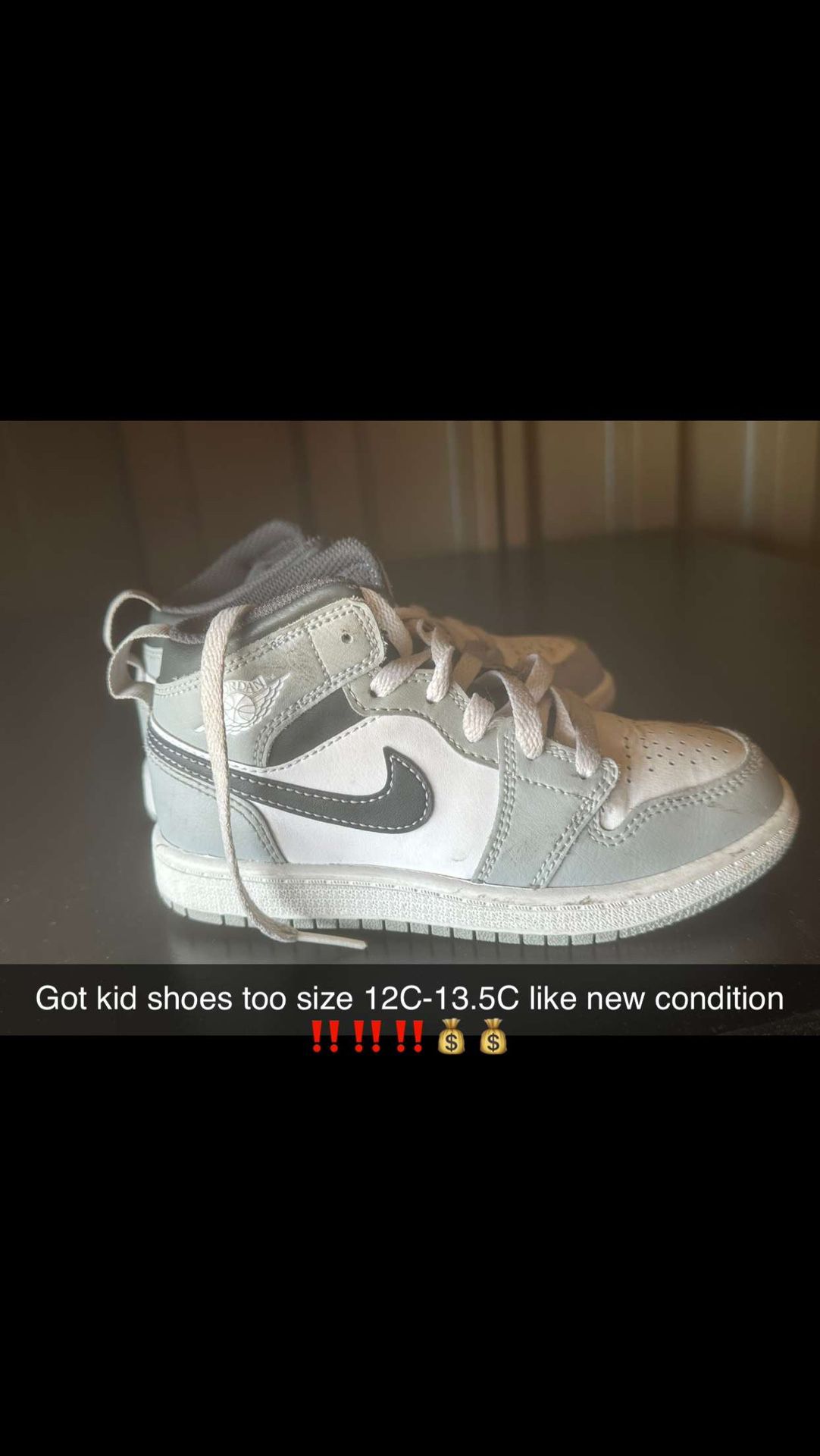Kids Jordan 1 and Nike shoes 