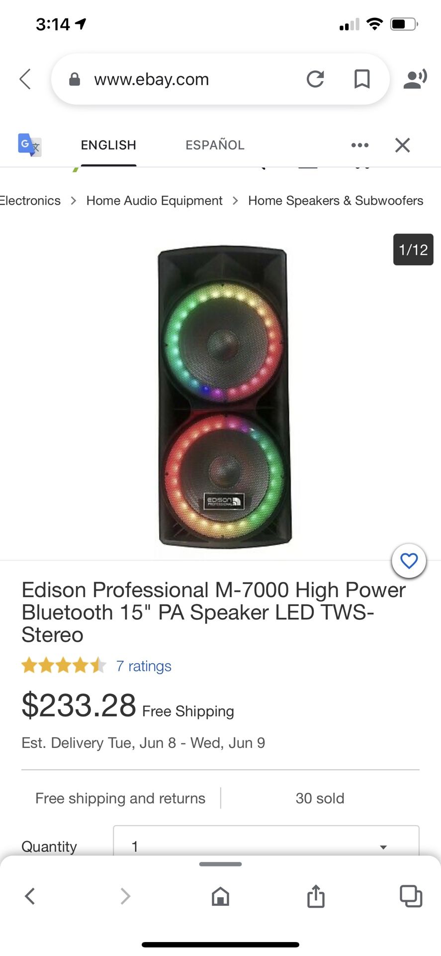 Edison Professional M-7000