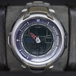 Mens Casio Protrek PRG-60T Triple Sensor Bar ALt Compass Ana Digi Watch 2767 H3