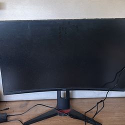 onn 27" Curved QHD (2560 x 1440p) 180Hz 1ms AMD FreeSync Gaming Monitor Black,