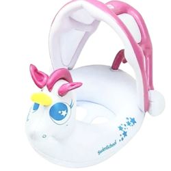 Baby Unicorn Boat W/ Canopy
