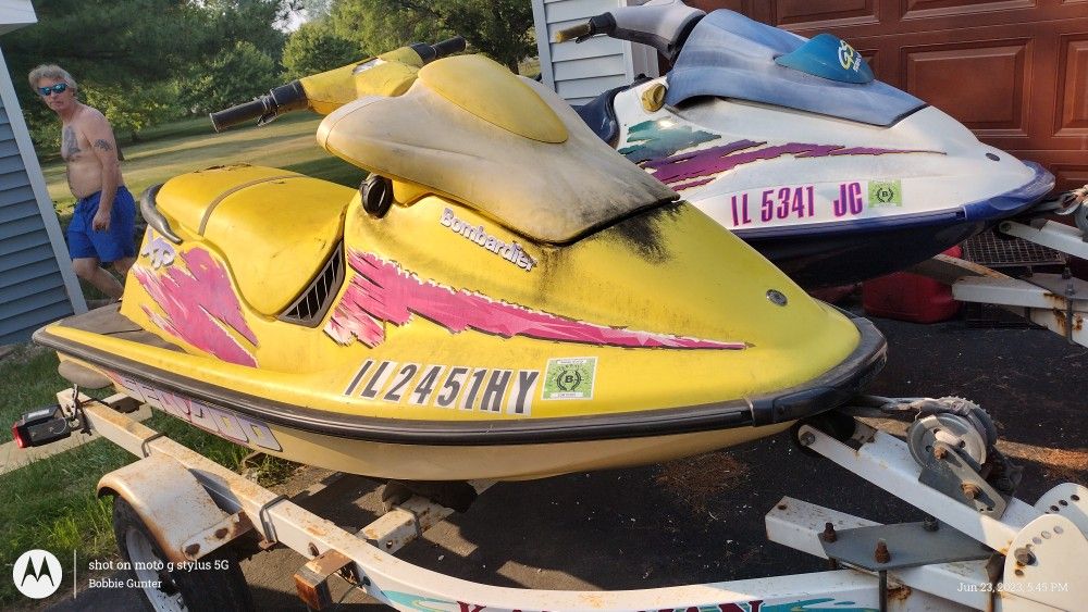 1996 Seadoo Xp And 1996 Seadoo GSX With Trailer