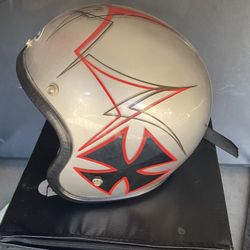 Vintage Buco Pinstripe Helmet 