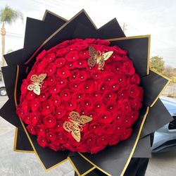 100 rose Ramo Buchón 