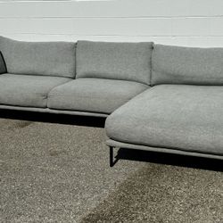 City Furniture 2-Piece Grey Sectional Delivery Available 🚚