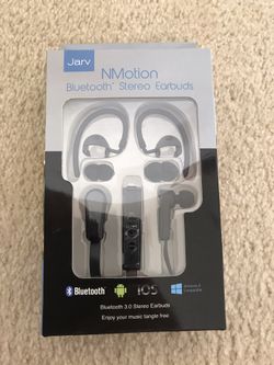 New Jarv NMotio bluetooth 3.0 stereo earbuds