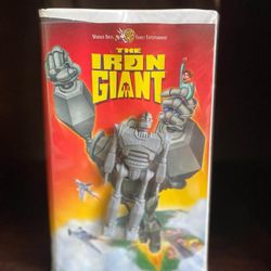Vintage 1999 The Iron Giant Vhs Tape With Promo Toy Action Figure Rare