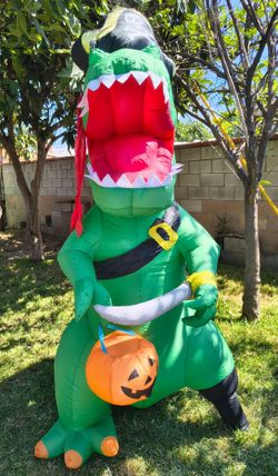 Halloween Inflatable T-Rex Pirate