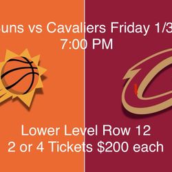 Suns vs Cavaliers Friday 1/30