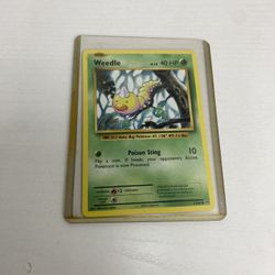 Weedle 100/130 Pokemon Card