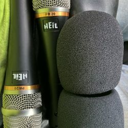 (2) Heil PR 20 Microphones