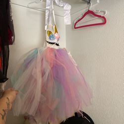 Girls Unicorn Dress 