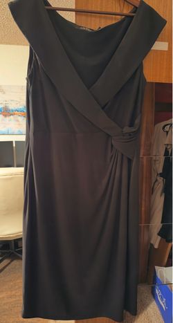 Ralph Lauren Black Dress Like New Size 14 Retail $189 at Saks Fifth Avenue