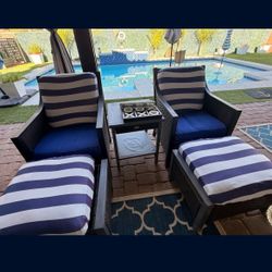 Fire Pit And Patio Set