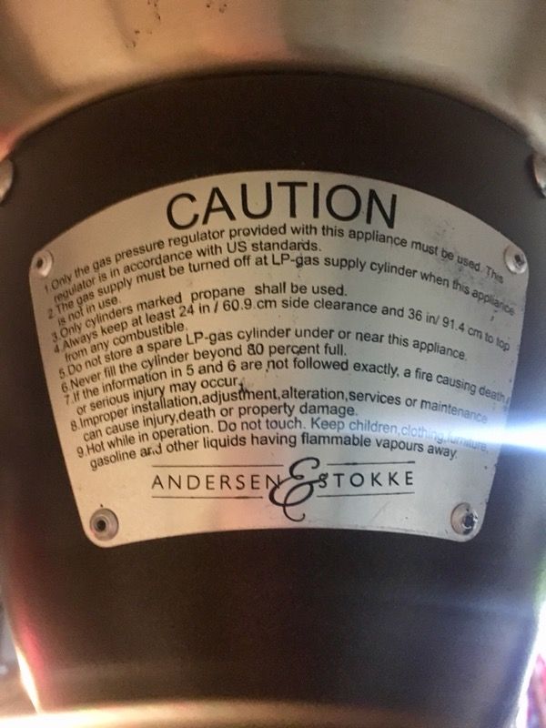 Woven Wicker Propane Patio Heater Andersen Stokke Rarely Used 100 100sold