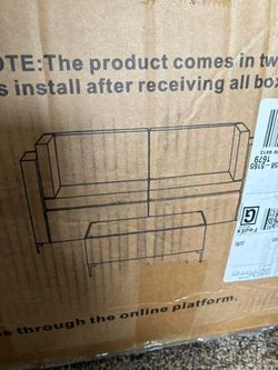 (Delivery)Premium Quality Wicker Tan Color New in Box Set & Coffee Table NEW