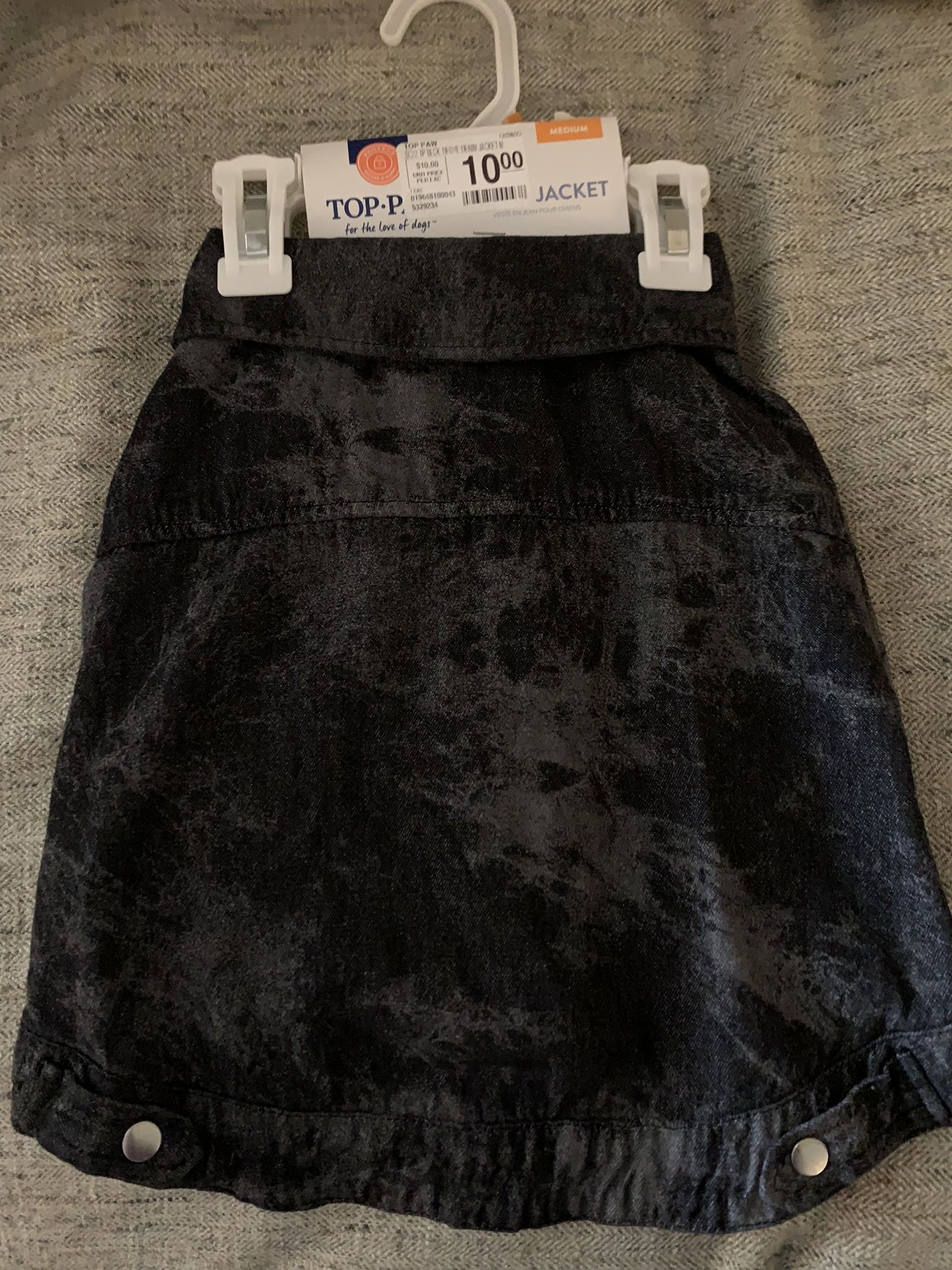 Black Jean Jacket For Dog