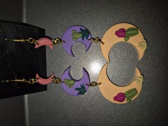 Moon Cactus Earrings