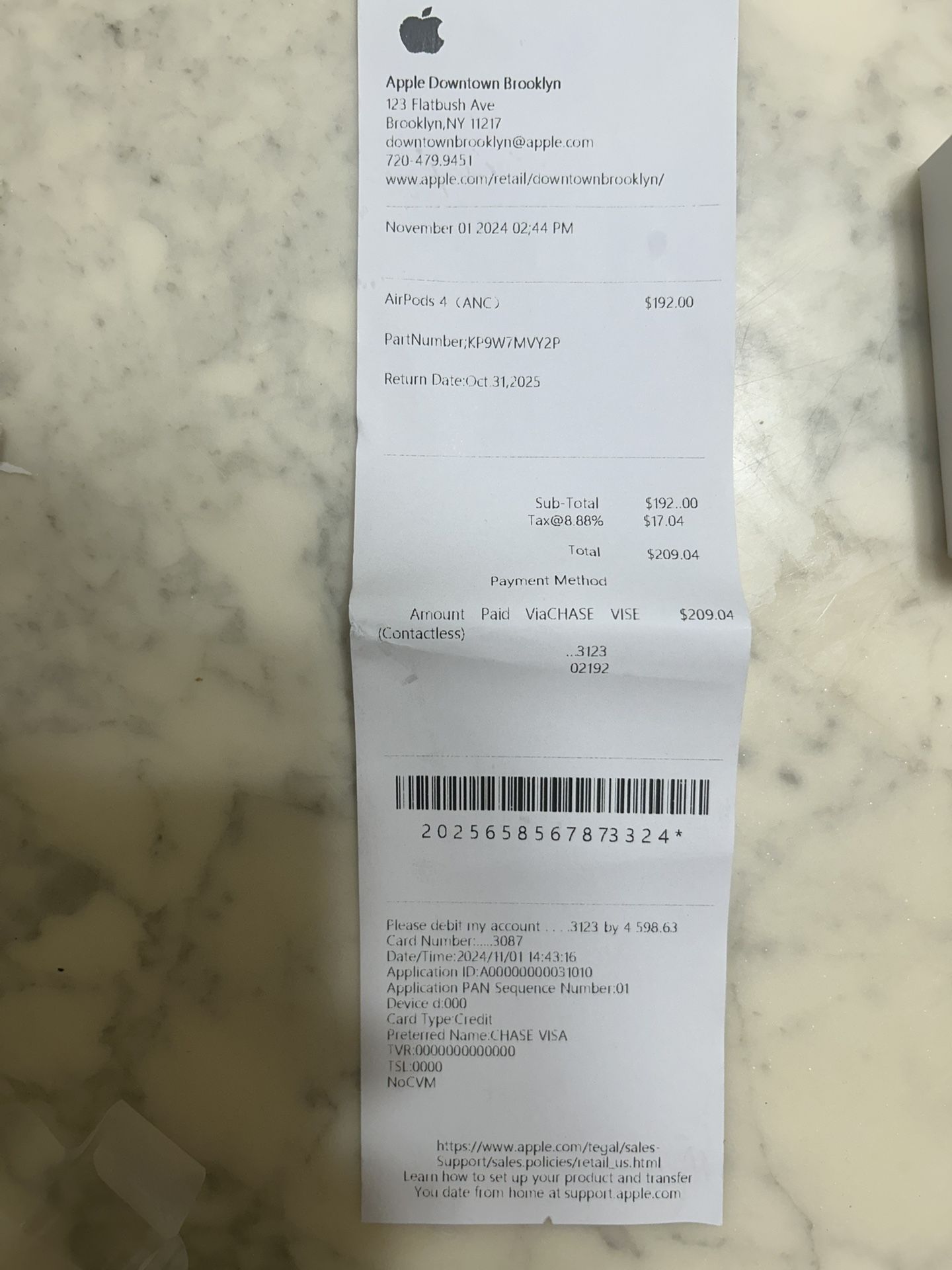 Apple AirPods (4th Generation) with Active Noise Cancellation (WITH RECIPT!)