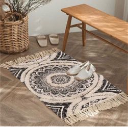 Bohemian Mandala Fringe Area Rug 2*3ft